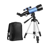 TEmkin Telescopios astronómicos, telescopio monocular de Viaje Alcance 70 mm Apertura 400 mm Telescopios refractores astronómicos para niños Adultos Principiantes con trípode y Transporte B