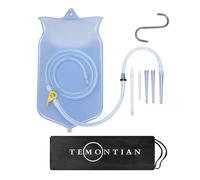 TEMONTIAN Kit de Bolsas de Enema para Limpieza de Colon para Mujeres y Hombres, Kit de Café Orgánico para Enema de Café, Bolsa de Ducha Anal Reutilizable para Mujeres y Hombres, Kit de Enema de 2 Cuar
