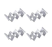 TEMOOUES 4 soportes prácticos de acero inoxidable para tacos, diseño ondulado, para burritos y más, apto para lavavajillas, bandeja de uso doméstico
