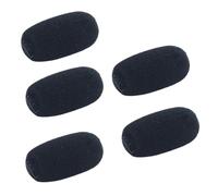 TEMOOUES 5 fundas profesionales para parabrisas de micrófono, almohadilla de espuma antiinterferencia, sonido transparente, equipo de sala de conferencias, filtro de espuma para parabrisas