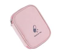 TEMOOUES Bolsa de primeros auxilios de viaje, bolsa vacía de almacenamiento de medicamentos vacía con múltiples compartimentos, pequeñas bolsas de primeros auxilios con cremallera práctico bolsillo