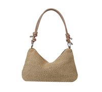TEMOOUES Bolso de mano para mujer, bolso de hombro de paja de gran capacidad, bolso de playa para mujer, bolso de playa para mujer, vacaciones en el mar, bolso de hombro tejido de paja para mujer