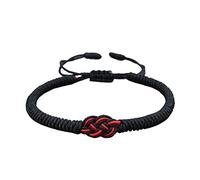 TEMOOUES Brazalete trenzado de nudo concéntrico expandible para regalo creativo para hermanas, parejas, amantes, la mejor cuerda de mano para niños, talla única, como se describe
