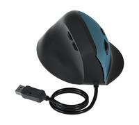 TEMOOUES Cable ergonómico vertical para trabajo de oficina, 3 ajustables, 1600 DPI, botón silencioso, USB, ergonómico, USB, computadora USB