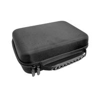 TEMOOUES Caja de almacenamiento portátil para baterías AA 3 A 9 V, bolsa de almacenamiento con características a prueba de golpes, bolsas de esponjas y bandeja de batería
