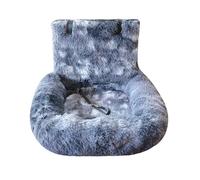 TEMOOUES Cama cálida y peluda para perro, cojín suave para mascotas, para viajes, asiento de coche, para razas, viajes por carretera, mascotas, viajes en coche