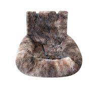 TEMOOUES Cama cálida y peluda para perro, cojín suave para mascotas, para viajes, asiento de coche, para razas, viajes por carretera, mascotas, viajes en coche