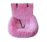 TEMOOUES Cama cálida y peluda para perro, cojín suave para mascotas, para viajes, asiento de coche, para razas, viajes por carretera, mascotas, viajes en coche