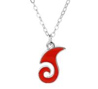TEMOOUES Elegante collar de longitud ajustable con colgante de Nezha, portátil, para parejas que buscan expresar su conexión con joyas de moda, Rose Red, como se describe, como se describe
