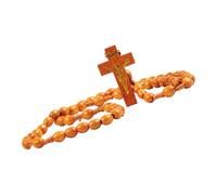 TEMOOUES Elegantes cuentas de oración de madera resistentes para decoración del hogar o retiros al aire libre, mejora las serenidades espirituales, uso de cuentas de oración, talla única, como se