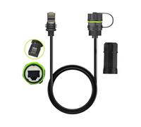 TEMOOUES Gen3 - Adaptador Ethernet RJ45, cable extensor Gigabit industrial para montaje en panel de red, acoplador Ethernet industrial