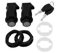 TEMOOUES Juego de 2 cerraduras duras para alforjas de motocicleta con llaves, accesorios para motocicleta, juego de bolsas de sillín