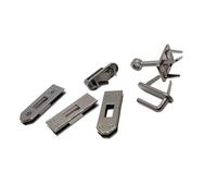 TEMOOUES Juego de 6 bolsas de alta calidad con cierre de metal para mujeres de moda, reparación de mochilas y proyectos creativos de manualidades, accesorios multiusos, Black, One Size