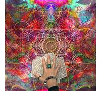 TEMOOUES Mantel cuadrado de péndulo de adivinación, juego de mesa, tarot, mantel de astrología, oráculos, juego de mesa, mantel de adivinación, paño de lectura de tarot, tapete de mesa extendido