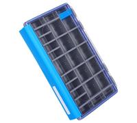 TEMOOUES Organizadores de cebos de señuelo, bandeja de tapa transparente, caja de herramientas, separador de cebos, bandejas de almacenamiento de aparejos de pesca, caja de señuelos de pesca
