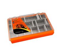 TEMOOUES Organizadores de señuelos, bandeja de tapa transparente, caja de herramientas, separador de cebos, caja de aparejos de pesca, bandejas de almacenamiento, aparejos de tapa transparente