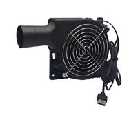 TEMOOUES Soplador centrífugo portátil de 5 V, 3 velocidades, ventilador USB para un arranque eficiente en la cocina al aire libre, calefacción, ventilador de barbacoa