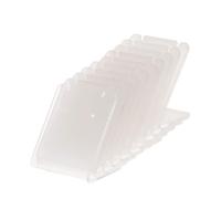 TEMOOUES Soporte acrílico para pendientes, en forma de L, organizador de pendientes, placa para almacenamiento de accesorios de joyería, talla única, como se describe