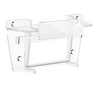 TEMOOUES Soporte de pared para enrutador, gestión de cables, ahorro de espacio, instalación para accesorios de satélite, solución de montaje de enrutador de red