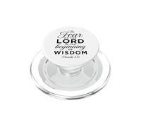 Temor al Señor Sabiduría Escritura Biblia Orar Proverbios 9:10 PopSockets PopGrip para MagSafe