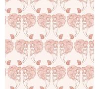 Tempaper Papel tapiz extraíble con estampado de sirenas de bloque rosa, 20.5 pulgadas x 16.4 pies, fabricado en los Estados Unidos