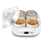 Tempeh, máquina de yogur y natto con recipiente de cerámica, aparato inteligente de 1,5 L para una fermentación perfecta de la cocina