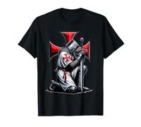 Tempelritter Christlicher Krieger Kreuzritter Camiseta