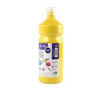 Tempera liquida liderpapel escolar 1000 ml amarillo