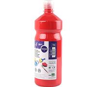 Tempera liquida liderpapel escolar 1000 ml rojo