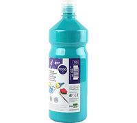 Tempera liquida liderpapel escolar 1000 ml turquesa