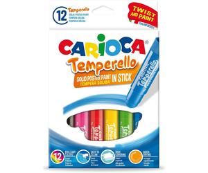Tempera Sólida CARIOCA Temperello, Caja x12 Colores