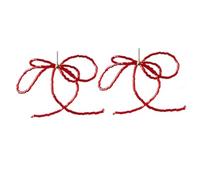 Temperamento invierno pendientes colgantes simples perlas lazo gota moda borlas gota fiesta joyería única colgante declaración duradera, talla única, como se describe