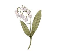 Temperamento Lily of the Valley Pearl Broche Lily de The Valley Green Leaves Accesorios de joyería de planta