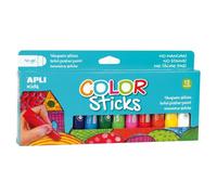 Témperas Sólidas Color Sticks APLI Kids 14228 Pack 12 Unidades 10 g