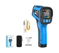 Temperatura comercial con relación de 12 1 D segundos y emisividad modificable para materiales peligrosos, temperatura de doble manera con tipo K Investigate