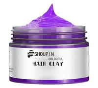 Temperatura de cabello temporal encera para el cabello, tinte temporal lavable, no se necesita blanqueamiento, espera durante todo el día para Halloween, cosplay, fiestas púrpura 100g