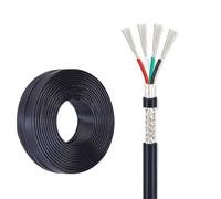 Temperatura del cable galvanizado alambre de PVC d Cable blindado de 4 núcleos, 16-28 A, 30-200 pies, cobre estañado C U·L2725, cable señal bajo voltaje(100FT-28A WG+28A WG)