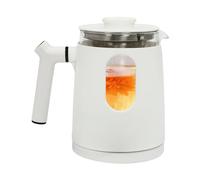 Temperature Control Electric Tea Kettle,Water Boiler And Heater,600w 0.8L 6 Functions Health Kettle With Temperature Control Stainless Steel Electric Kettle(White)