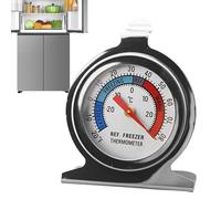 Temperature Gauge, 2.75x1.96 Inches Stainless Steel Standing Thermometer, Clear Baking Tool for Home, Travel, Picnic, Barbacoa, Oven and Refrigerator