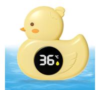 Temperature Gauge Bath - Waterproof Water Thermometer, Fun Crab And Duck Floating Bath Toy | Kids Bathtub Temperature Gauge For Home Bathroom Play