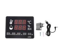 Temperature Humidity Meter High Accuracy Wall Mount Thermometer Hygrometer with Sound Light Alarm and Clear Display for Home Industrial Use LX935