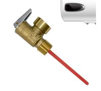 Temperature Pressure Relief Valve 210°F 150 PSI - Hot Water Tank Relief Valve | Safety Accessories With Extended Probe For Plumbing Systems Boilers Commercial Properties