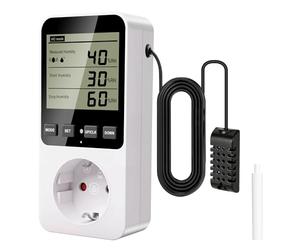 Temperaturregulator Socket, 250V mit Fühler Zeitschaltuhr Digital Termostat Socket Heating Refrigeration Temperature switcher für Greenhouse Refrigerator, Aquarium,Terrarium,Reptilen