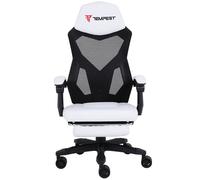 Tempest AeroGamer Silla Gaming con Tela Transpirable Blanca