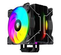 Tempest Disipador PC ARGB, 2 Ventiladores de 120mm, Intel y AMD, Silencioso, TDP 160W, Base Cobre CU1020, Ventilador PC Gaming Negro