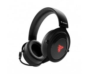 Tempest Emperor Cascos Gaming Inalámbricos con Micrófono, PC/PS5/Switch, Luz RGB, Wireless, Sonido Envolvente, Cascos Gamer Negros