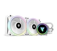 Tempest Liquid Cooler 240 RGB, Refrigeración Líquida PC, Intel y AMD, AIO 240mm, 2 Ventiladores 120mm, Bomba 2000RPM, Color Blanco
