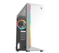 Tempest Shade Torre PC RGB, ATX, Cristal Templado, Alta Ventilación, USB 3.0, 4 Ventiladores 120mm Preinstalados, Torre Gaming Blanca