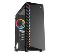 Tempest Shade Torre PC RGB, ATX, Cristal Templado, Alta Ventilación, USB 3.0, 4 Ventiladores 120mm Preinstalados, Torre Gaming Negra
