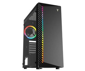 Tempest Shade Torre PC RGB, ATX, Cristal Templado, Alta Ventilación, USB 3.0, 4 Ventiladores 120mm Preinstalados, Torre Gaming Negra